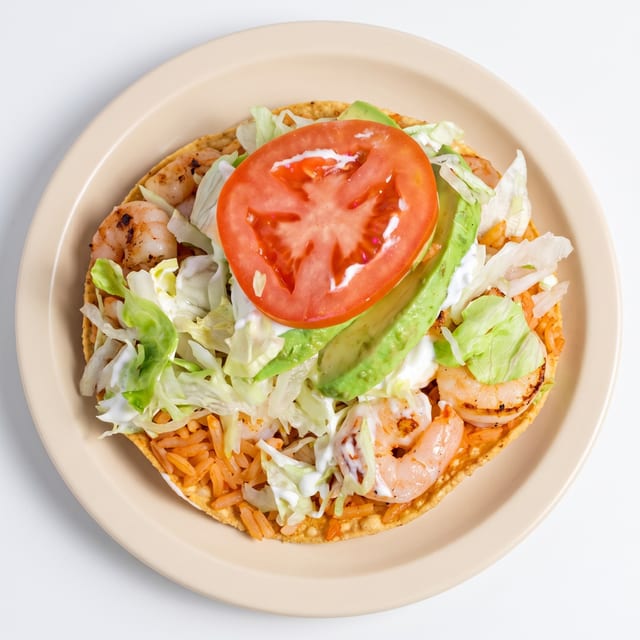 Tostadas de Camarones.